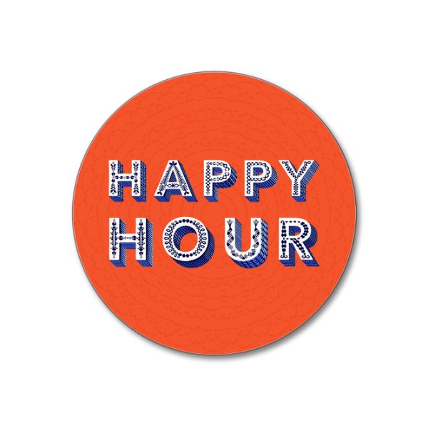 Jamida Asta Barrington Happy Hour / orange Coaster 10cm