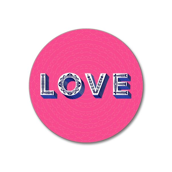 Jamida Asta Barrington Love / bright pink Coaster 10cm