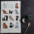 Top cats tea towel