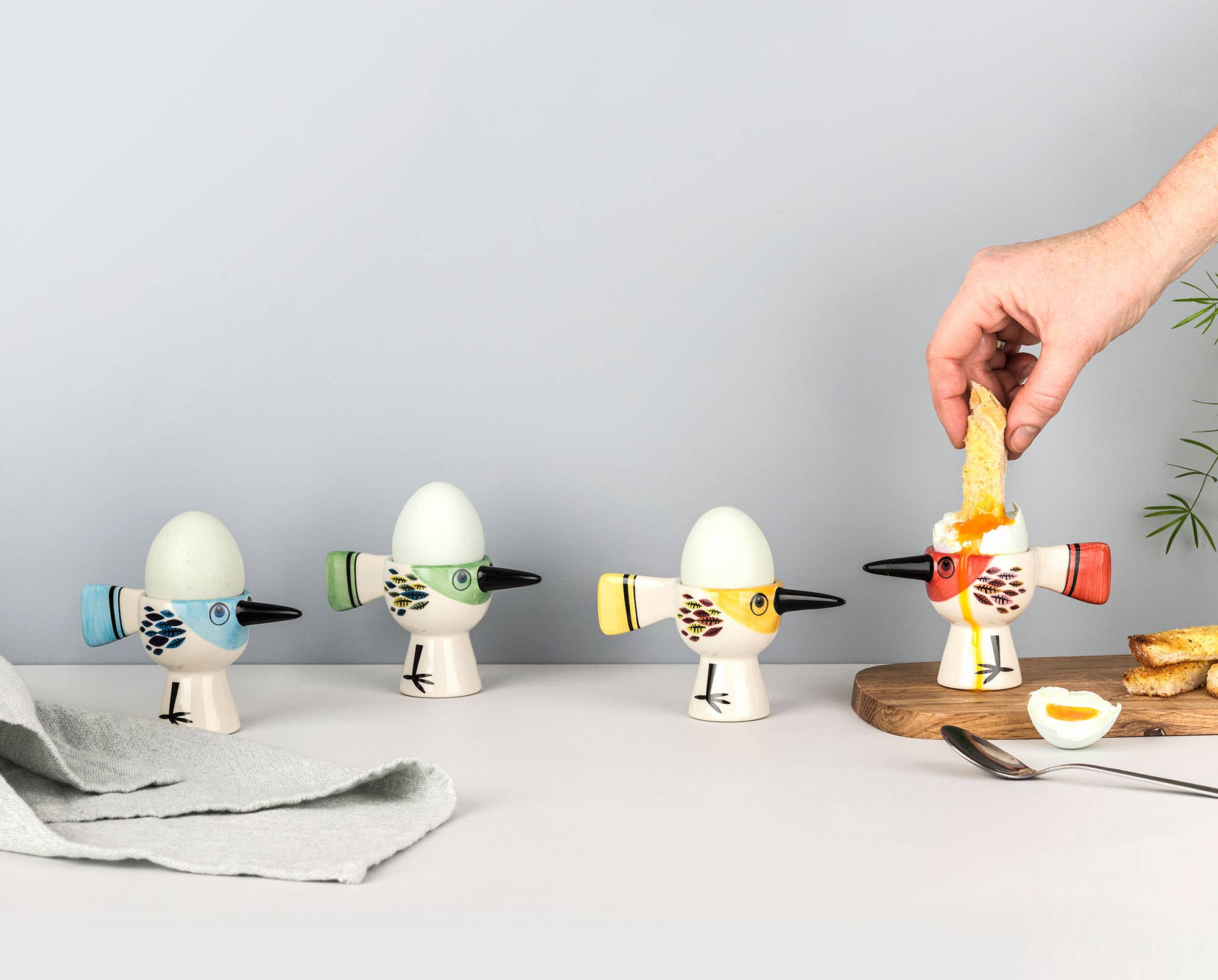 Hannah Turner Red Bird Egg Cup