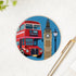 Bean & Bemble Coaster Melamine Wooden London Souvenir - London Bus Big Ben