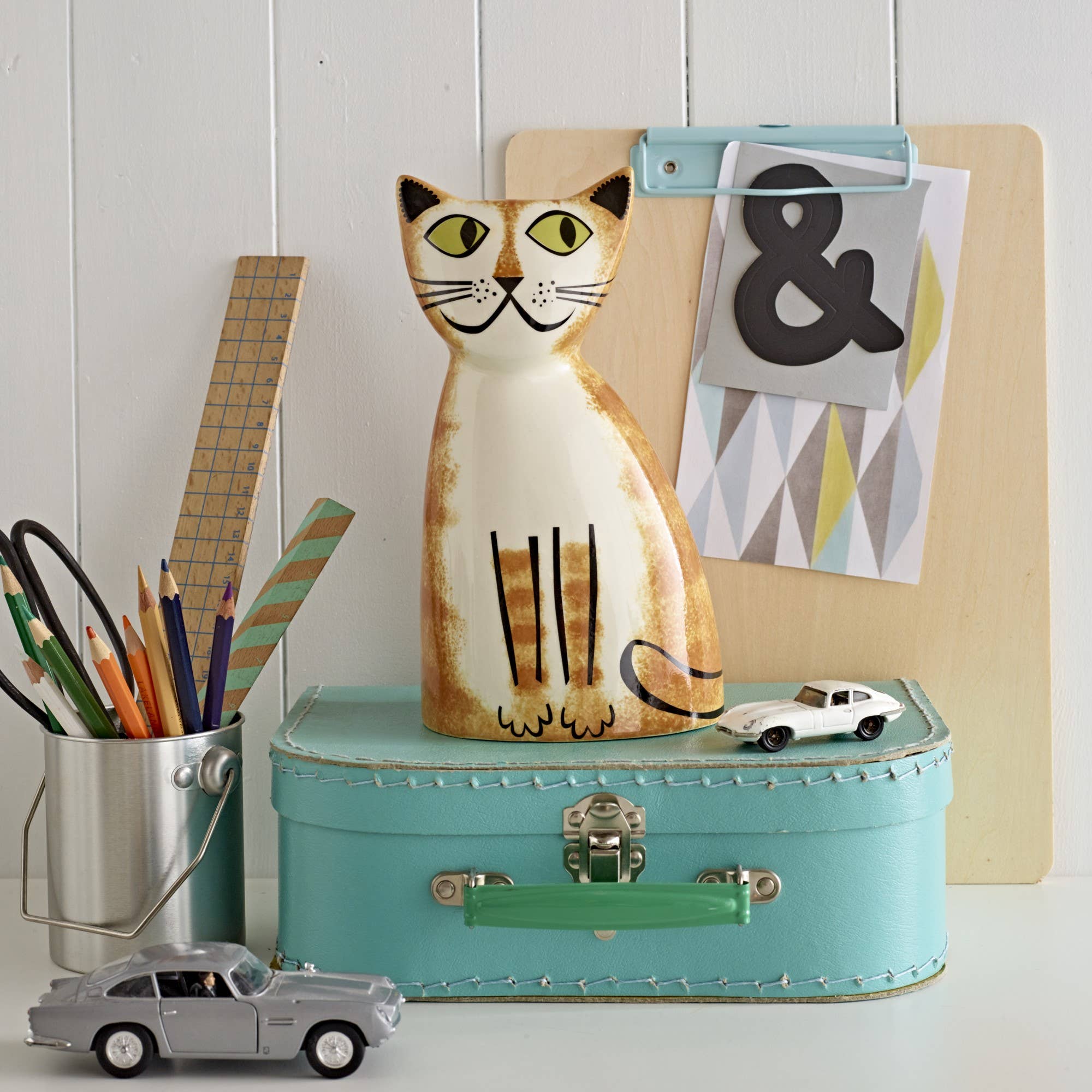 Hannah Turner Handmade Ceramic Ginger Cat Money Box