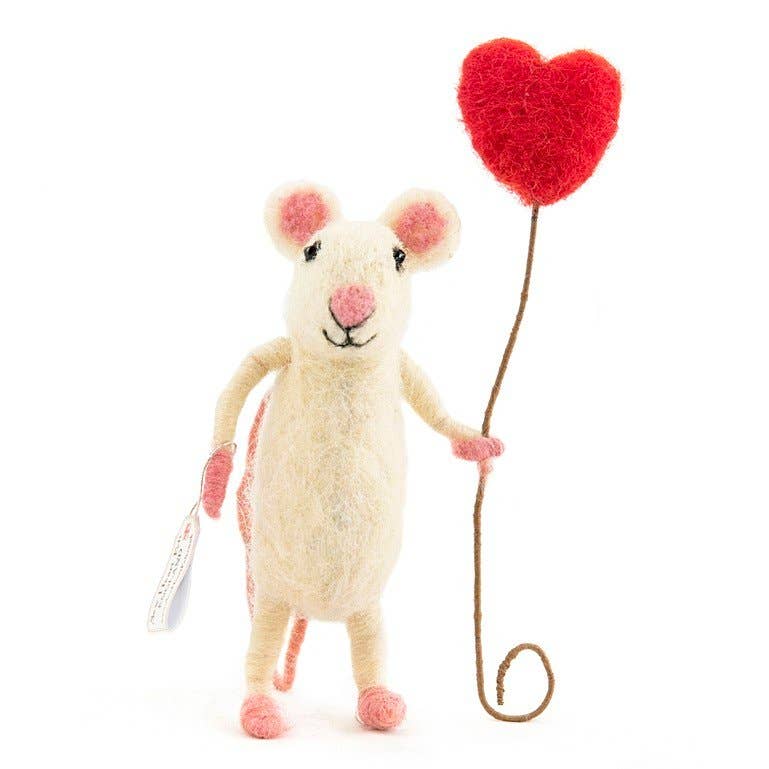 Sew Heart Felt Balloon Heart Mouse