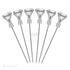 Diamond Cocktail Picks - Clear - Set of 6