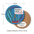 Bean & Bemble Coaster Melamine Wooden London Souvenir - Piccadilly Circus