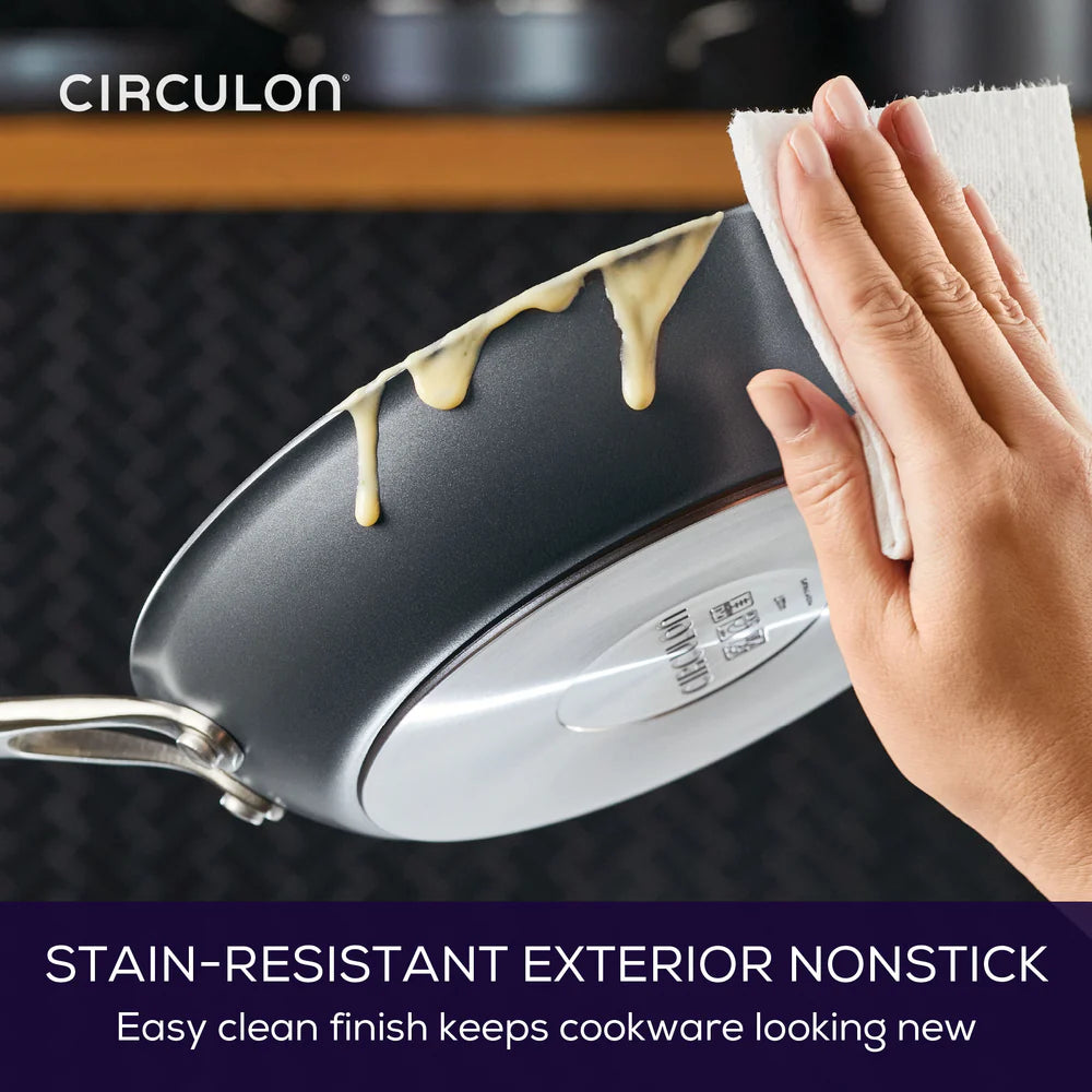 Circulon ScratchDefense Extreme Non-Stick Wok & Helper Handle - 34cm