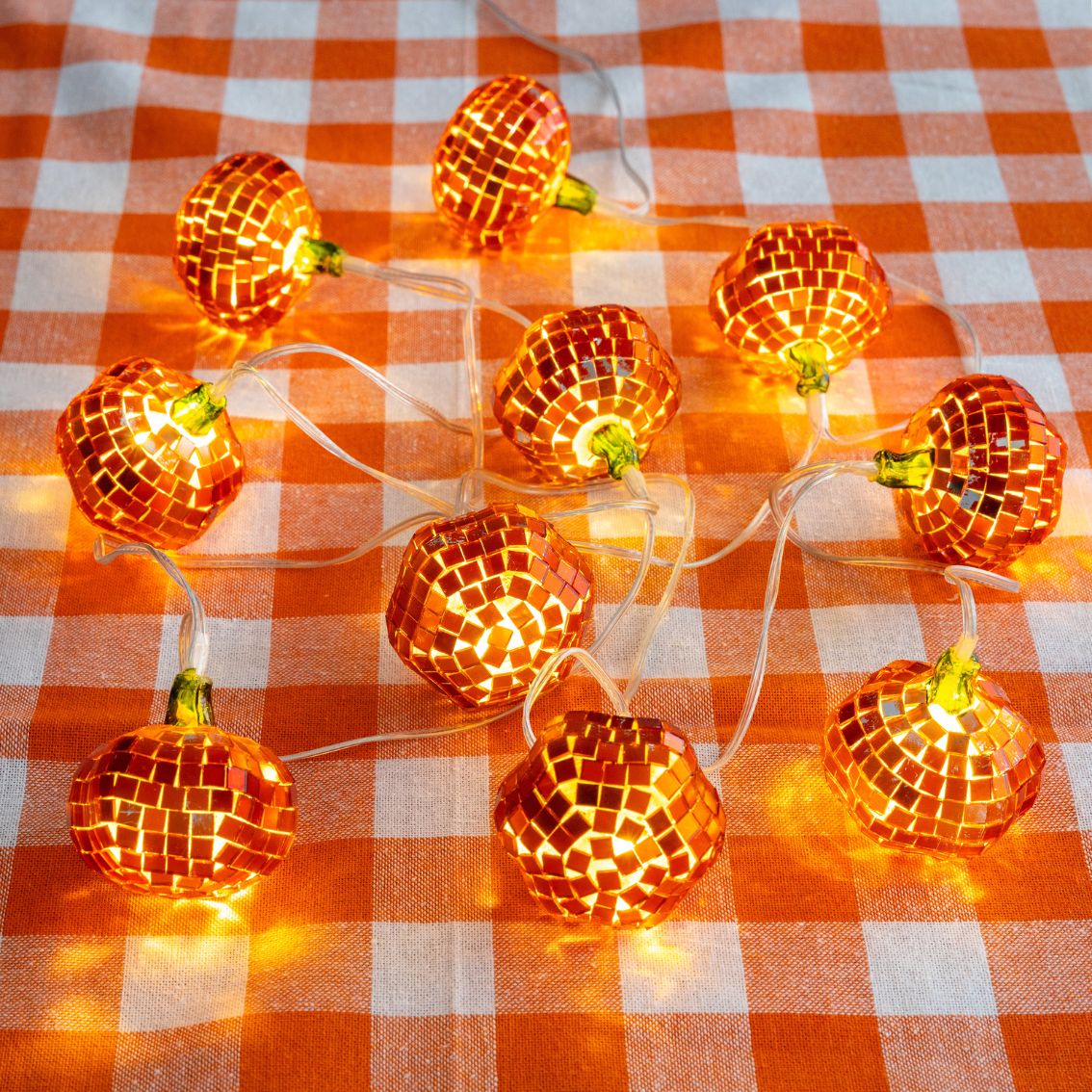 Talking Tables New Autumn Hues Pumpkin Disco String Lights - 1.6m