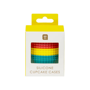 Talking Tables Rainbow Silicone Cupcake Cases - 12 Pack