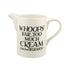 Emma Bridgewater NEW Black Toast Cream Medium Straight Jug