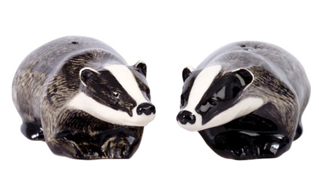 Quail Badger Salt and Pepper Set