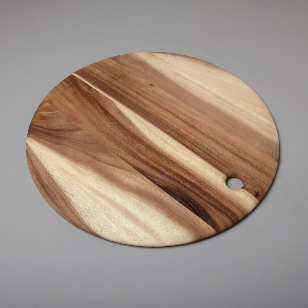 Be Home Acacia Round Board with Tapered Edge, Extra Large 50cm