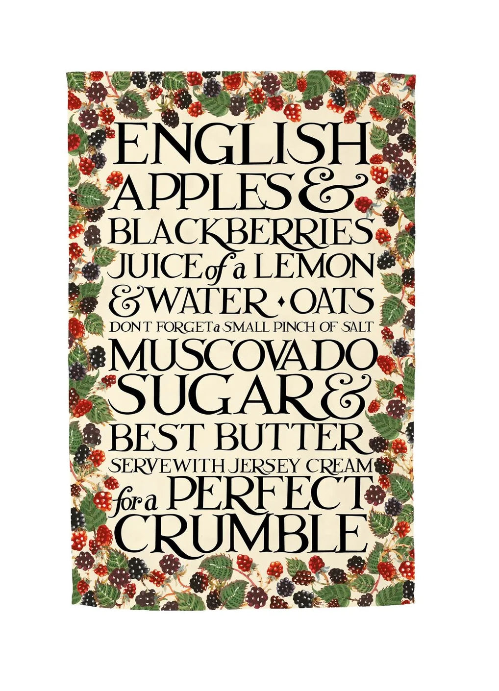 Emma Bridgewater New Blackberry Crumble Tea Towel
