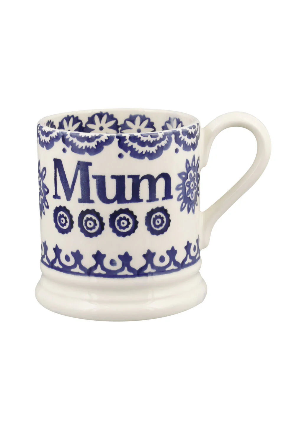 Emma Bridgewater NEW Blue Hen & Border Mum 1/2 Pint Mug