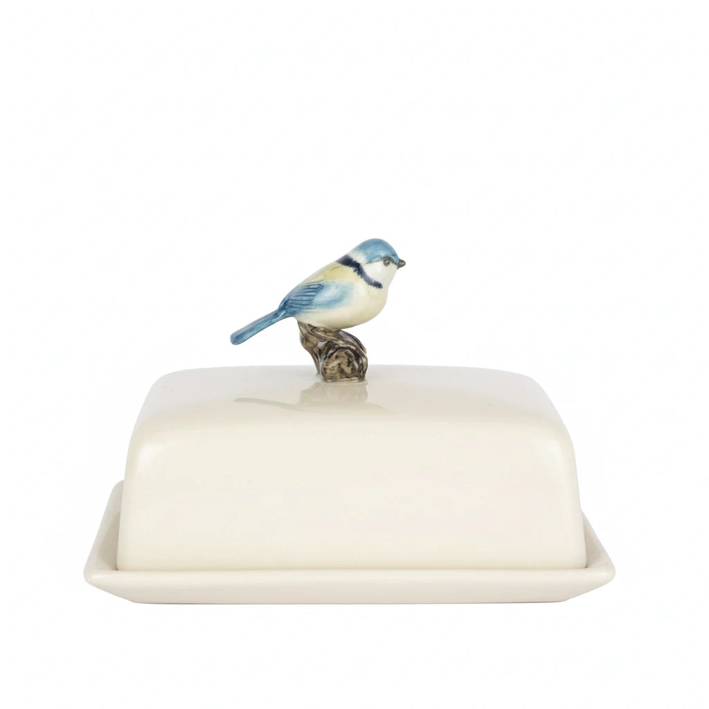 Quail NEW Blue Tit Butter Dish