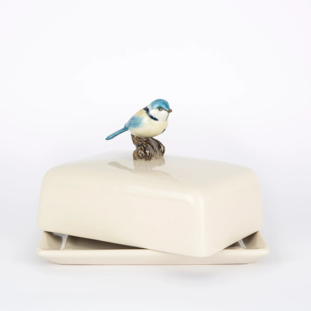 Quail NEW Blue Tit Butter Dish