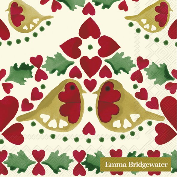 IHR Emma Bridgewater Christmas Joy Cream Cocktail Napkins