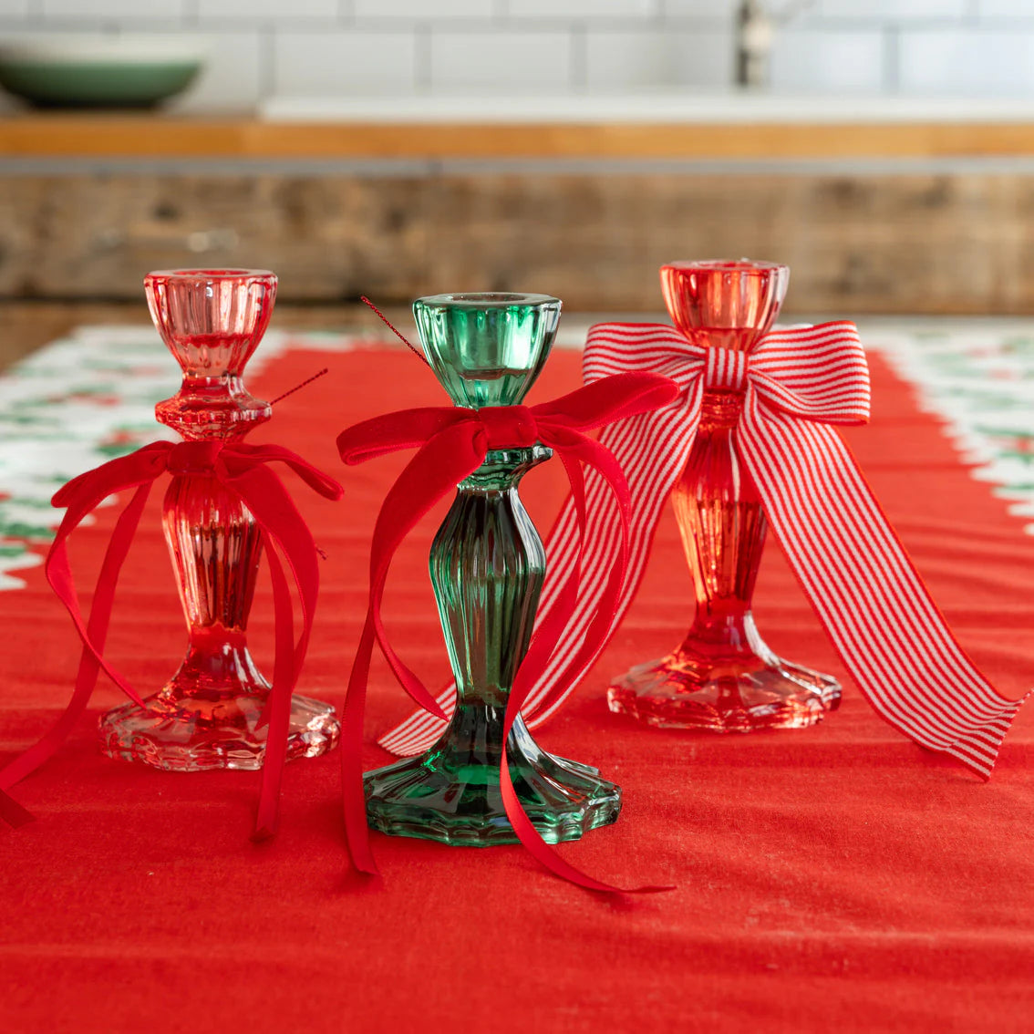 Talking Tables Red & White Stripe Decorative Bow