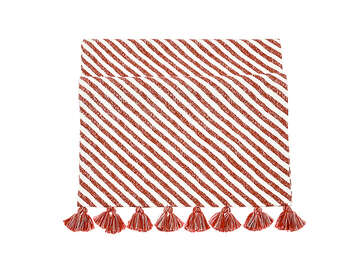 Walton & Co Candy Cane Stripe Runner Red 40x180cm