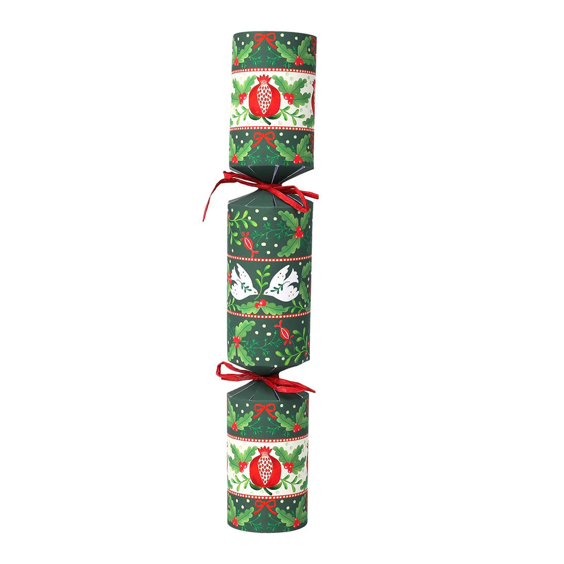 Talking Tables Folklore Green Christmas Crackers - 6 Pack