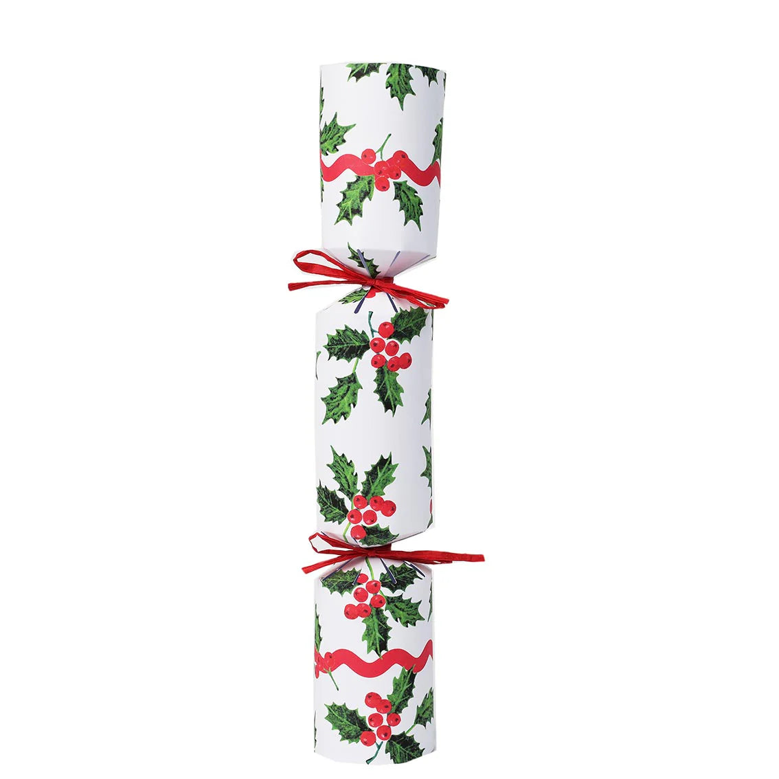 Talking Tables Holly White Christmas Crackers - 6 Pack