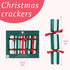 Talking Tables Striped Christmas Mini Crackers – 6 Pack With Cheerful Charms