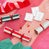 Talking Tables Striped Christmas Mini Crackers – 6 Pack With Cheerful Charms