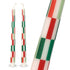 Talking Tables Red & Green Check Dinner Candles - 2 Pack