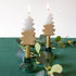 Talking Tables White & Gold Tree Shaped Candles - 2 Pack