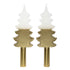 Talking Tables White & Gold Tree Shaped Candles - 2 Pack
