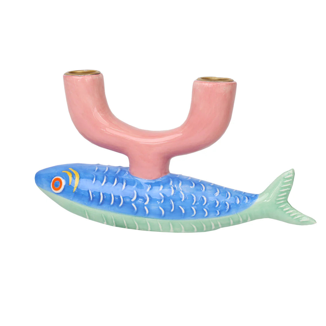 Talking Tables Bon Appetit Fish Ceramic Candle Holder