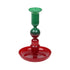 Red & Green Ombre Christmas Glass Candle Holder