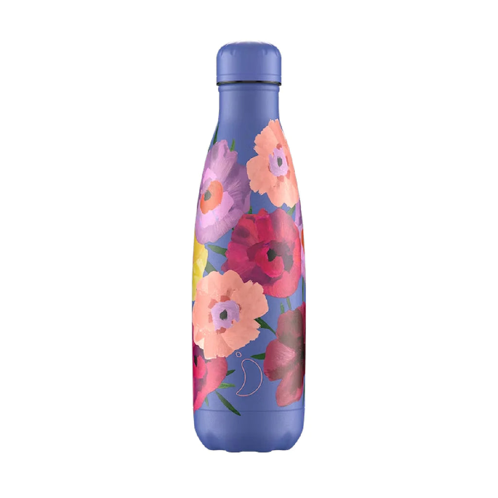 Chilly's Floral Maxi Poppy Water Bottle 500ml
