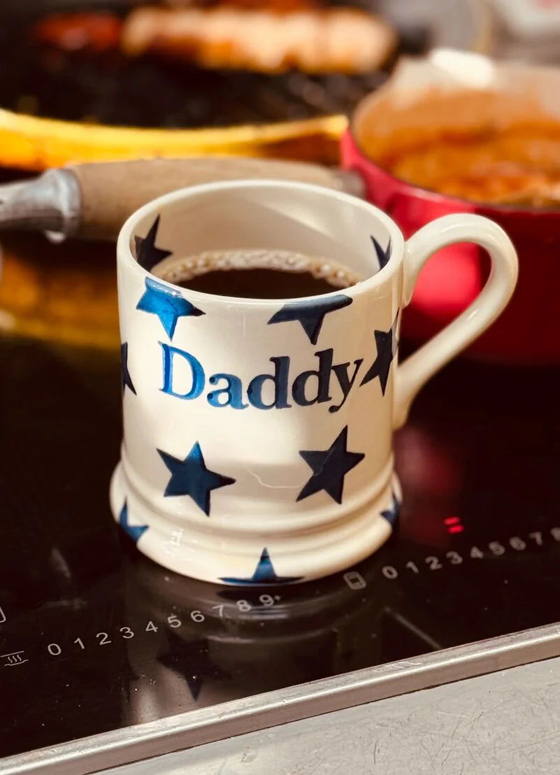 Emma Bridgewater Blue Star 'Daddy' 1/2 Pint Mug