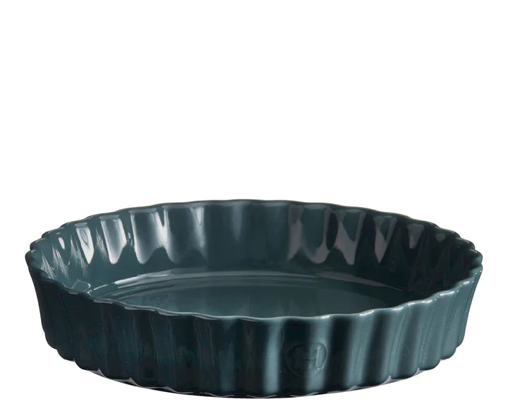 Emile Henry Deep Flan Dish Blue Flame 24 cm