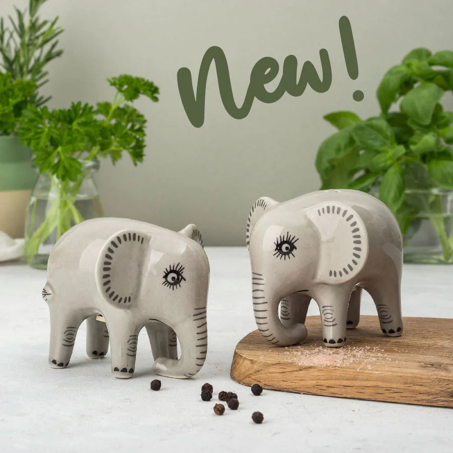 Hannah Turner Elephant Salt and Pepper Shakers