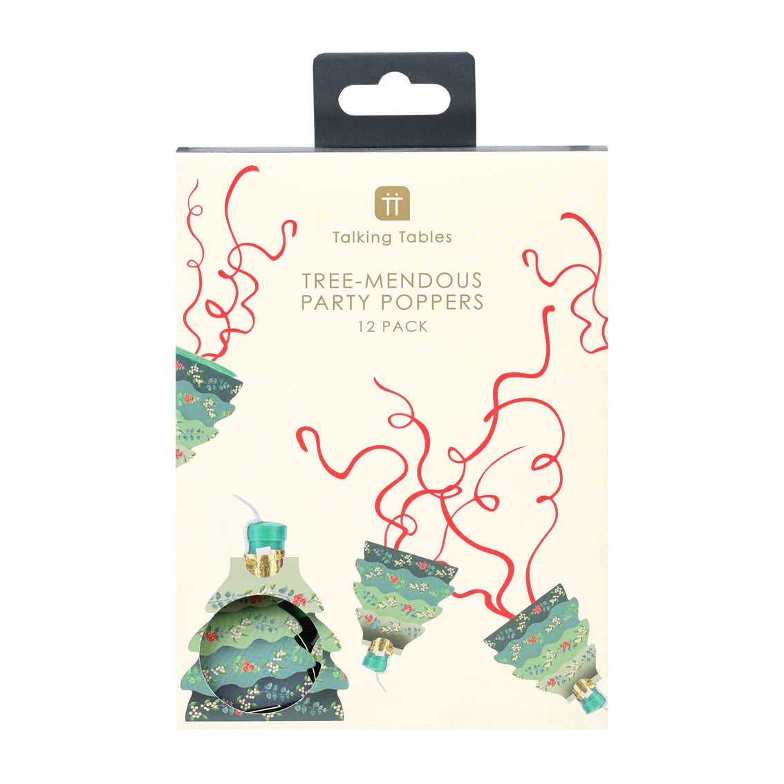 Talking Tables Christmas Tree Poppers - 12 Pack