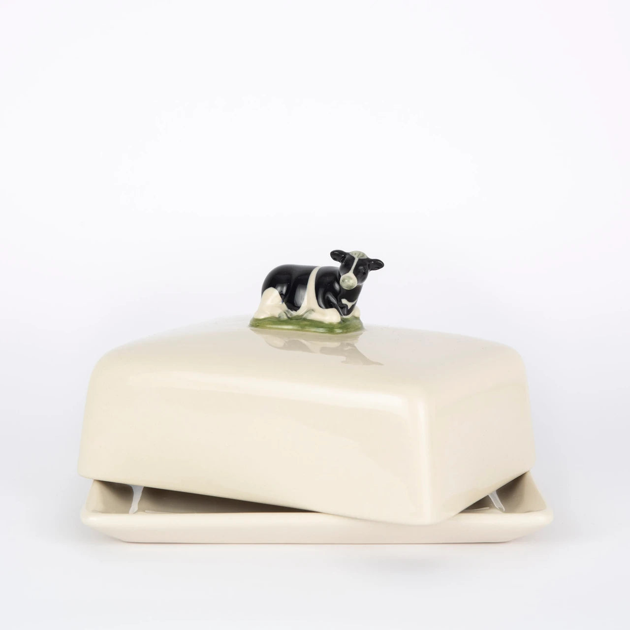 Quail New Friesian Cow Butter Dish