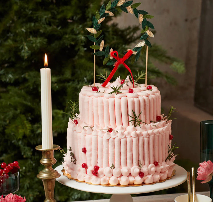Meri Meri Paper Wreath Cake Topper