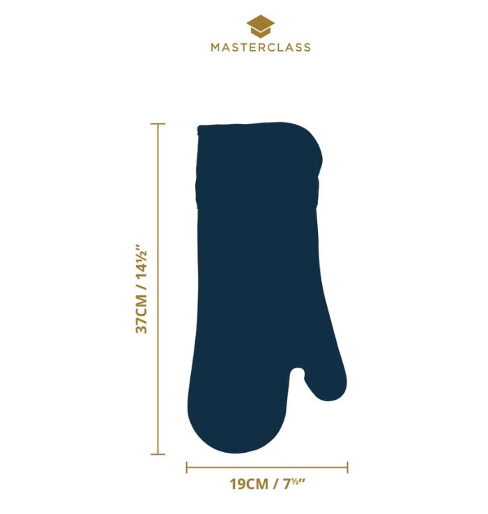 MasterClass Silicone & Cotton Single Oven Glove, Green