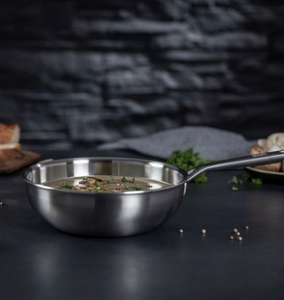 Kuhn Rikon CULINARY FIVEPLY Chef's Pan uncoated 20 cm (Without lid)
