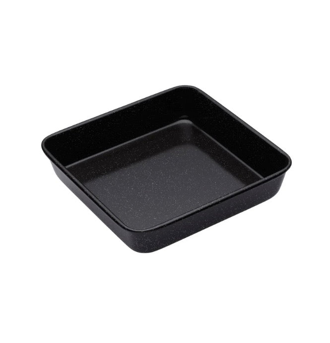 MasterClass Vitreous Enamel Square Pan, 23cm x 4cm