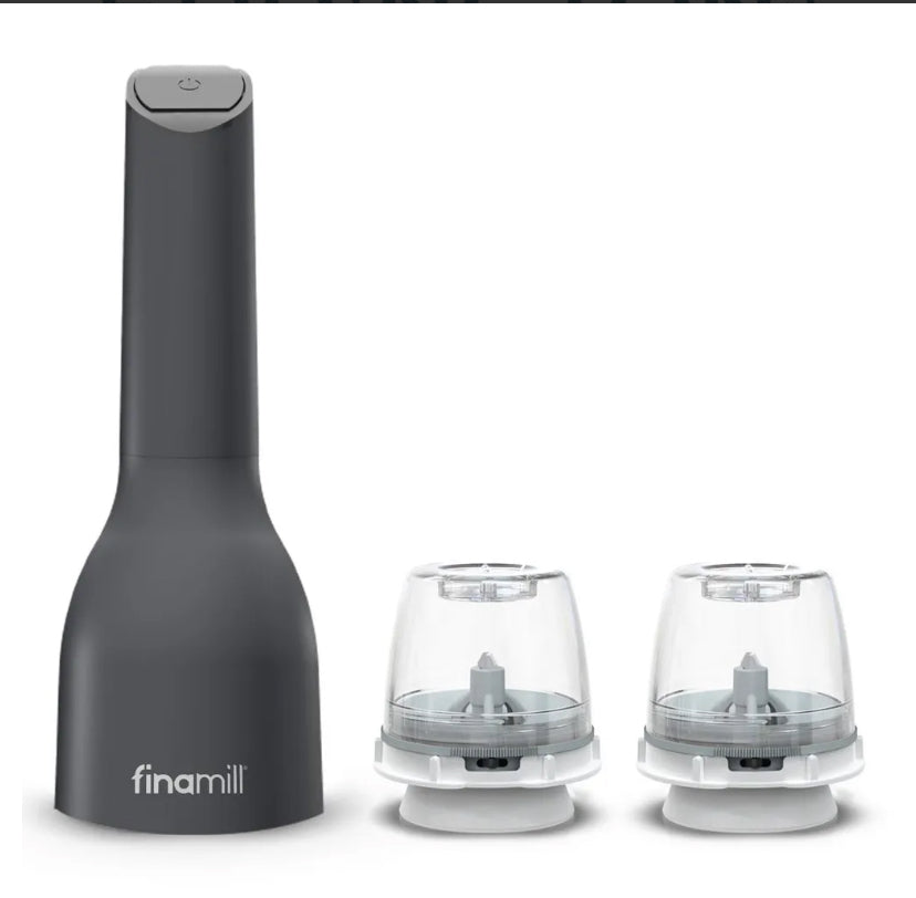 FinaMill Battery Pepper Mill & Spice Grinder in One Plus 2 Pods Included