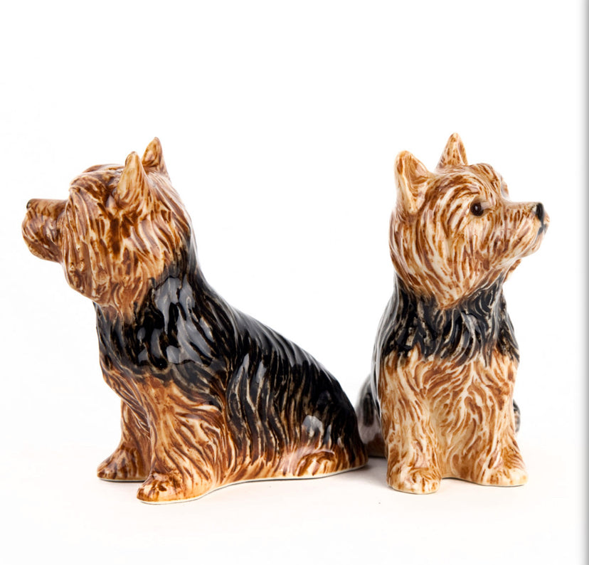 Quail Yorkshire Terrier Salt & Pepper Set
