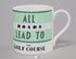 Repeat Repeat All Roads Pavilion Golf Mug Mint Green
