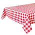 Talking Tables Bon Appetit Red & White Fabric Gingham Tablecloth