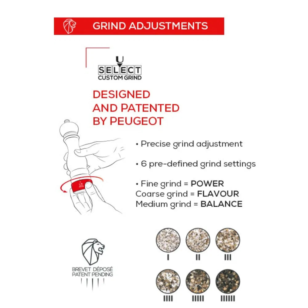 Peugeot Paris u' Select Pepper 18CM Stainless Steel Finish