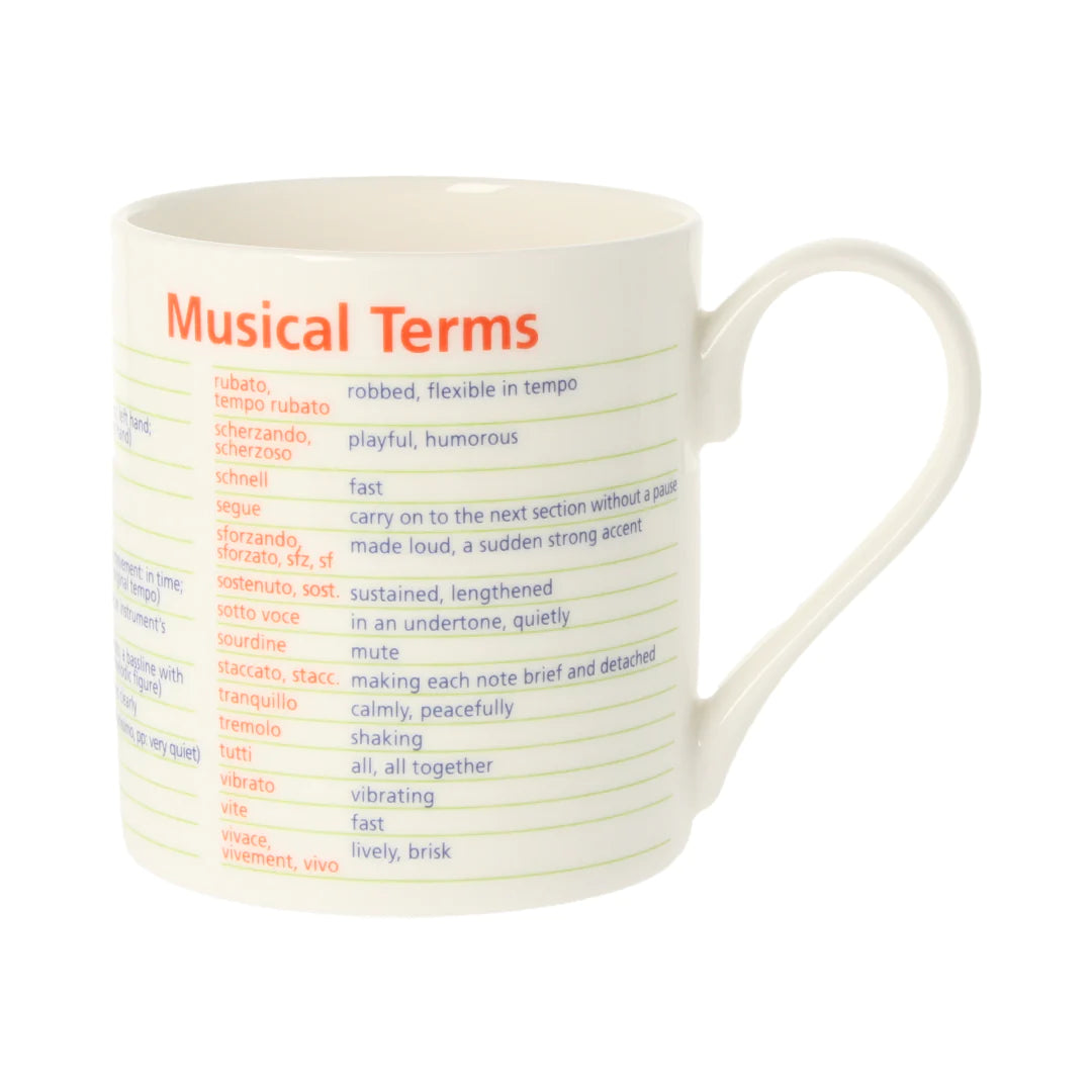 Mclaggan Musical Terms Mug 300ml (Standard)