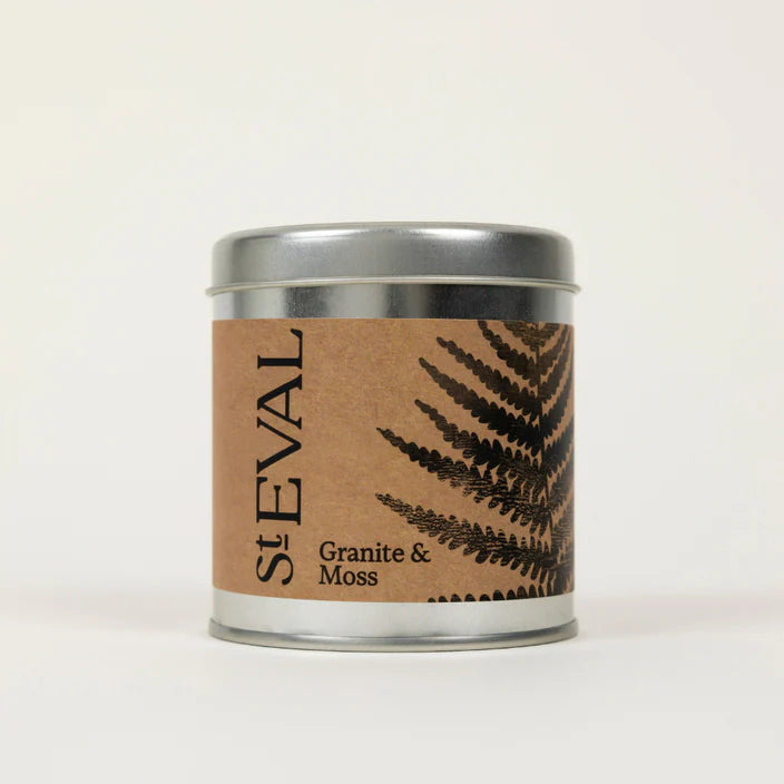 St Eval Granite & Moss, Scented Tin Candle