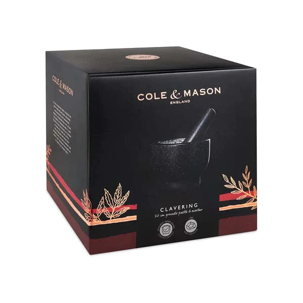 Cole & Mason Clavering Granite Pestle & Mortar 20cm