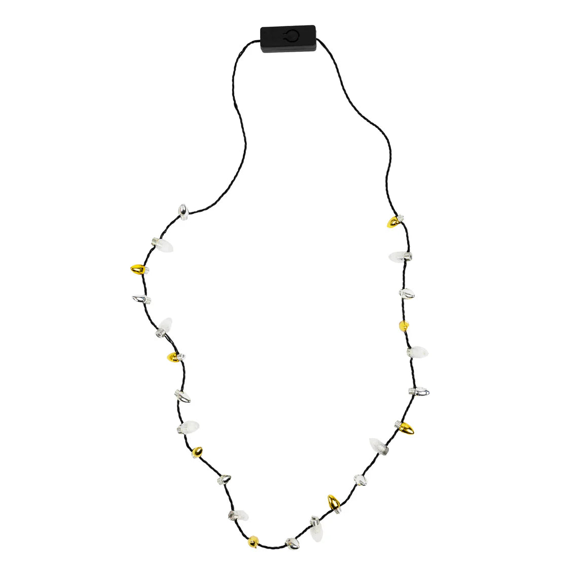 Talking Tables Gold & Silver Light Up LED Necklace